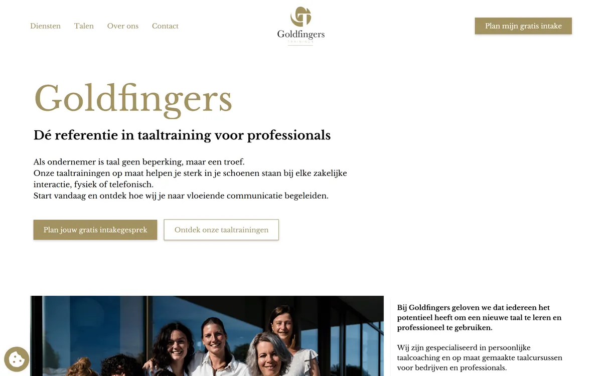 Website van Goldfingers