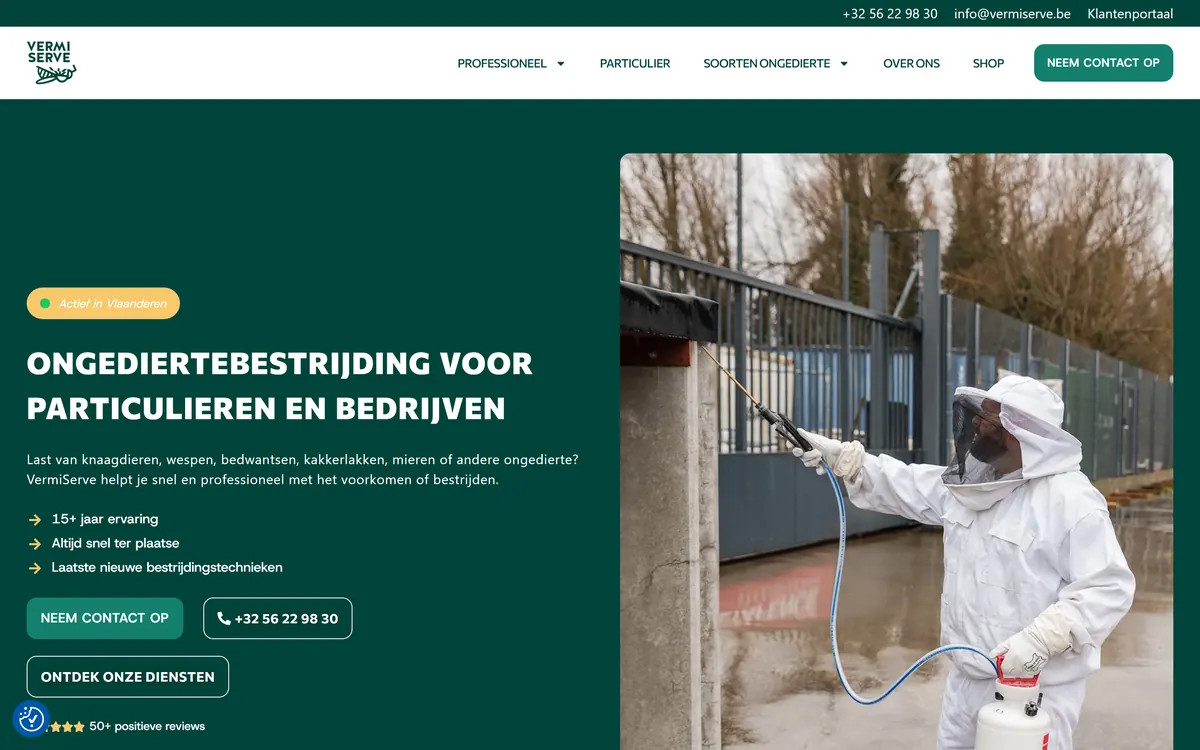Website van VermiServe