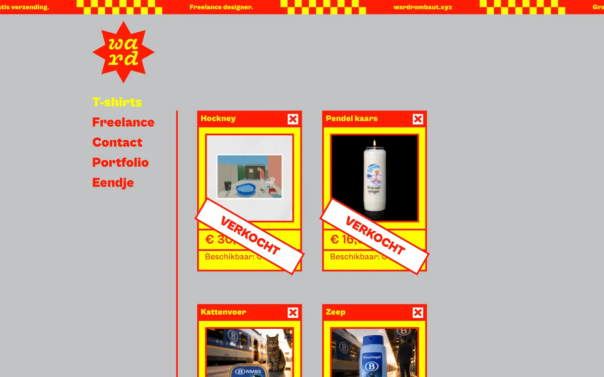 Website van Ward Rombaut